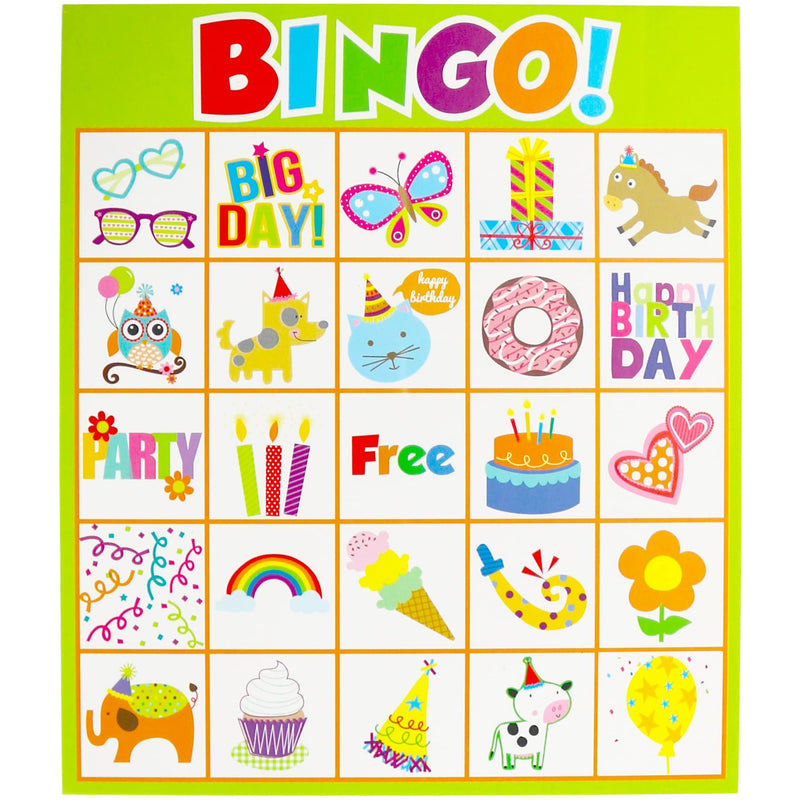 [Australia - AusPower] - Happy Birthday 32 Player Bingo and Pin The Candles on The Cake Game Set 