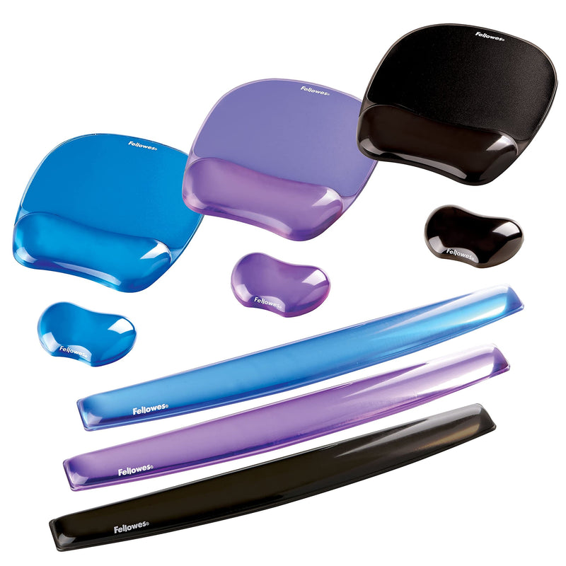 [Australia - AusPower] - Fellowes Gel Crystals Wrist Rest, Purple (91437) 