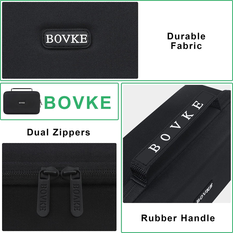 [Australia - AusPower] - BOVKE Hard GPS Case Compatible with 6-7 Inch Garmin DriveSmart 65/61 LMT-S, Nuvi 2797LMT Drive 61/60 Nuvi 2757LM GPS Navigator System, Extra Room for Car Chargers, Friction Mounts, USB Cables, Black Black + Inside Gray 