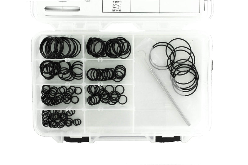 [Australia - AusPower] - Genuine Brennan Industries FS4000-Kit ORFS/FS Hydraulic Oring Face Seal Kit (Fits Parker, Gates, Aeroquip, Weatherhead & Other SAE Fittings/Adapters) with Bonus O-Ring Picker 