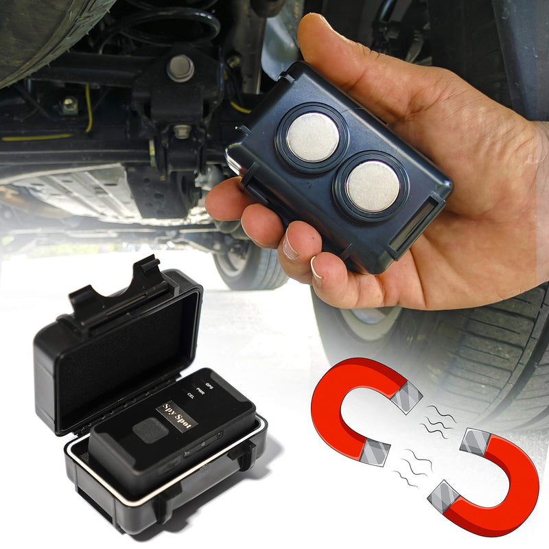 [Australia - AusPower] - Spy Spot Magnetic Mount Weatherproof Case for GPS Trackers - Stash Lock Box for Items, Key Holder Under Vehicles - Fits GL200, GL 300, GL300W, GL300MA 