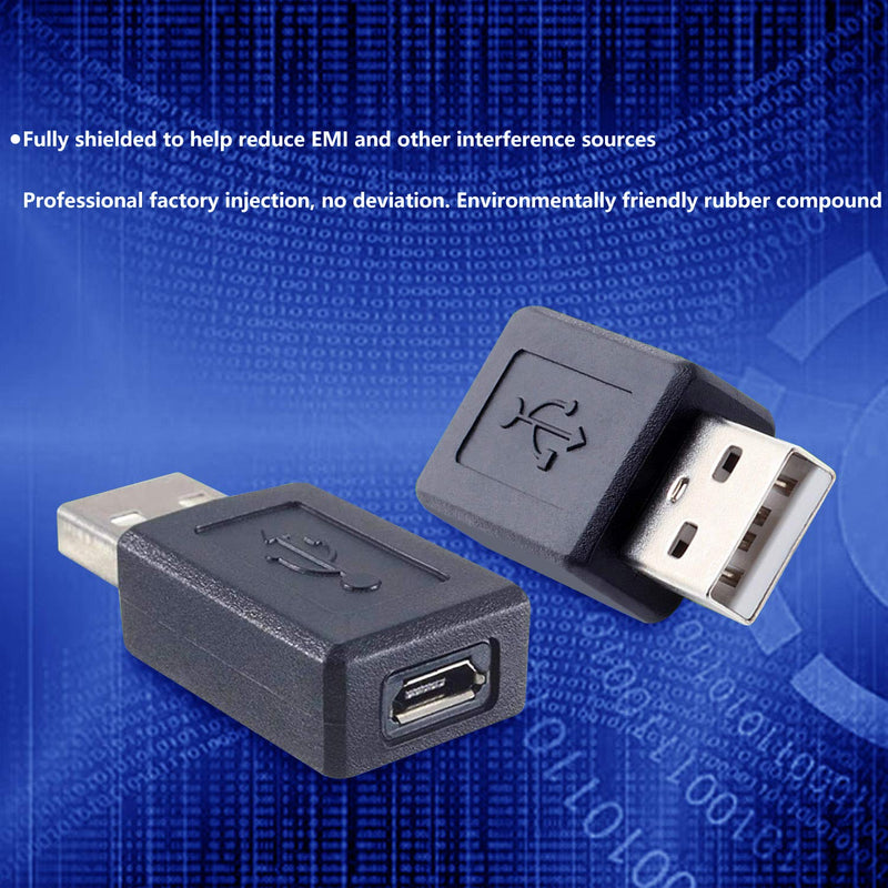 [Australia - AusPower] - SAISN Mini USB Adaptor USB 2.0 A Male to USB Micro Female Converter (3 Pack) 
