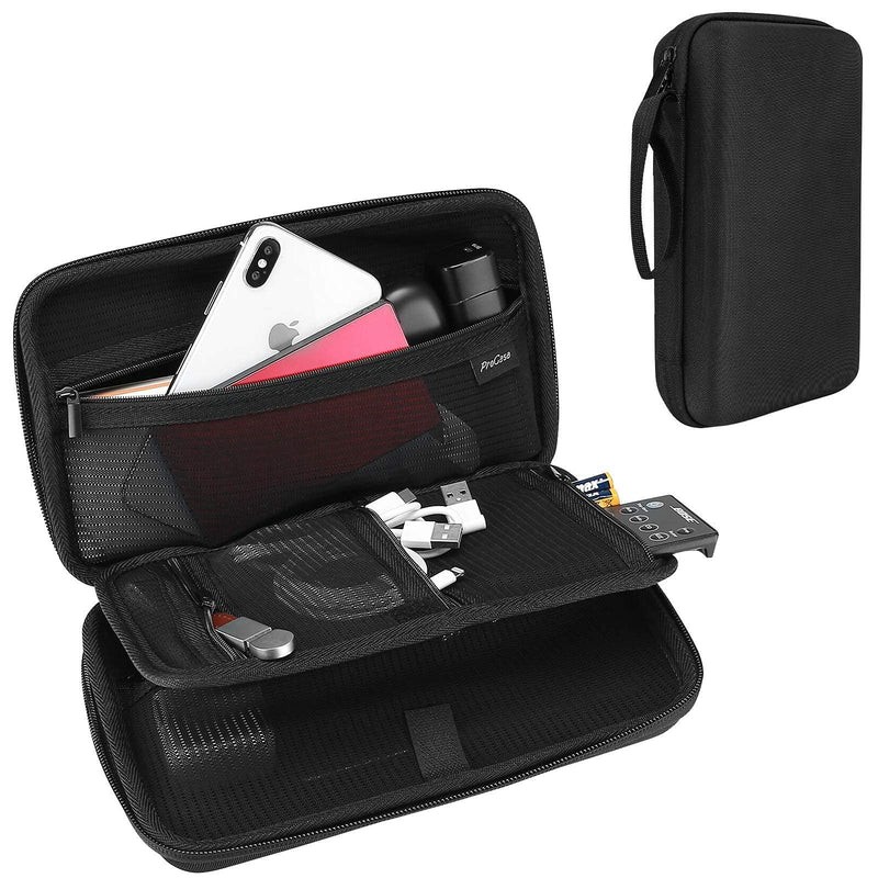 [Australia - AusPower] - ProCase Hard Drive Case 2.5 Inch Bundle with ProCase Hard Travel Tech Organizer Case Bag 