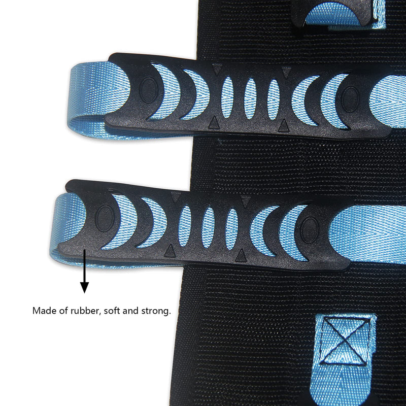 [Australia - AusPower] - KkaFFe Gait Belt with Handles, Transfer Belt for Elderly, Patient Gait Belts, Transfer Belt Assist, Gait Belts for Seniors, Upgraded Using Rubber Handles (Blue) Blue 