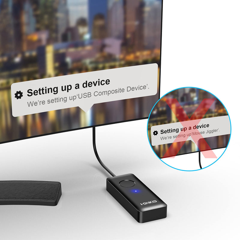 [Australia - AusPower] - HONKID Mouse Jiggler Mover with ON/Off Switch and USB Port,Driver-Free and No Software Needed,Simulates Mouse Movement and Prevents Computer Laptop from Going into Sleep,Plug and Play 