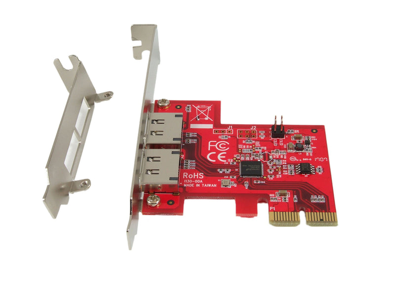[Australia - AusPower] - Ableconn PEX-SA130 2-Port eSATA III 6Gbps PCI Express Two Lanes Host Adapter Card - AHCI Port-Multiplier PCIe 2.0 x2 Controller Card - ASMedia ASM1062 Chipset 2x eSATA III w 2x PM [ASM1062] 