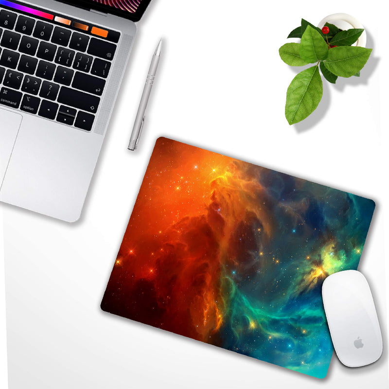 [Australia - AusPower] - Shalysong Cool Galaxy Mouse Pad Personalized Custom Design Computer Laptop Mouse Pad Non-Slip, Washable 9.7 x 7.9 inch Square galaxy 