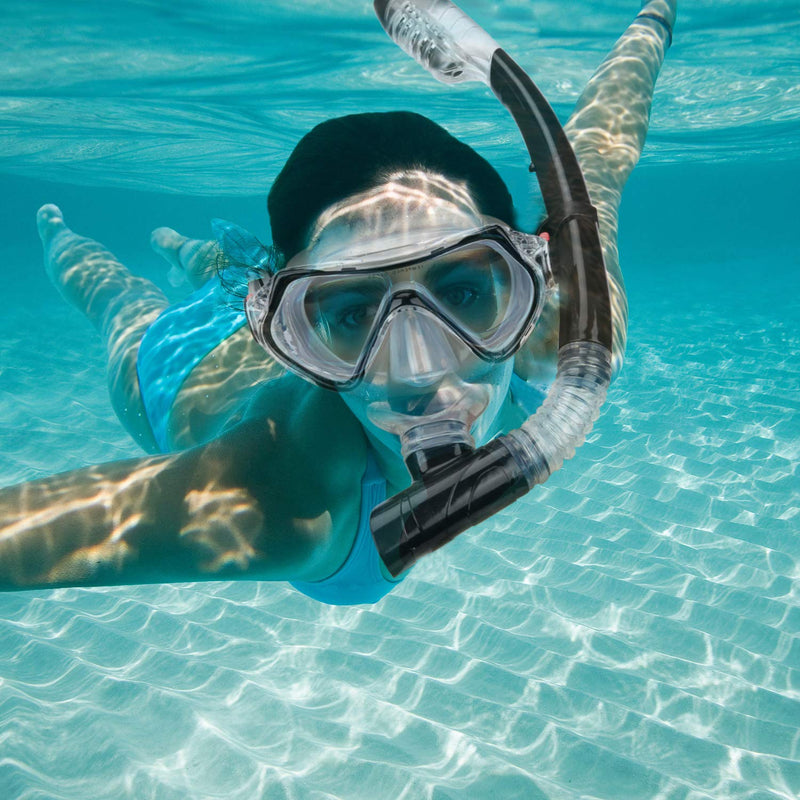 [Australia - AusPower] - Aqua A Dive Sportssnorkeling Gear Snorkel mask Scuba Set Scuba mask Diving mask Snorkeling Gear Swimming Goggles Snorkeling Set Swim Dive mask 3-9 kids black 