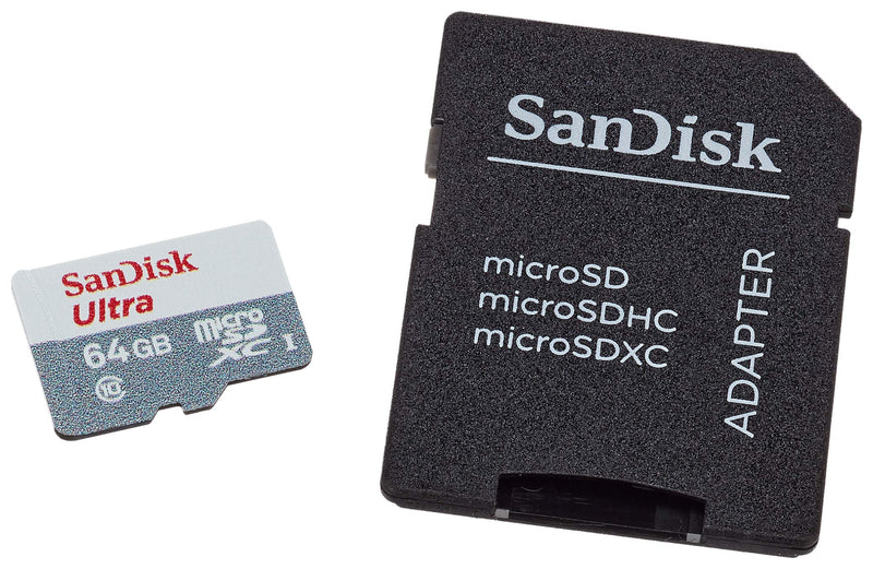 [Australia - AusPower] - SanDisk Ultra 64GB microSDXC UHS-I Class 10 Memory Card with Adapter 