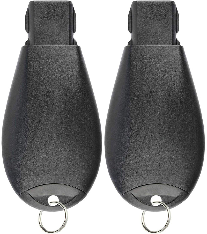 [Australia - AusPower] - KeylessOption Keyless Entry Remote Car Key Fob Alarm for Dodge Ram, Jeep Cherokee GQ4-53T (Pack of 2) 