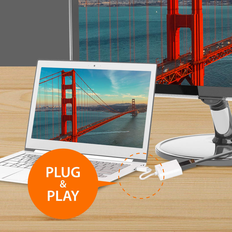 [Australia - AusPower] - j5create DisplayPort to VGA Adapter- 4K 1080p @ 60 Hz | 1.62 Gbps and 2.7 Gbps | Compatible with Apple iMac or MacBook, PC, HDTV, Projectors and More 