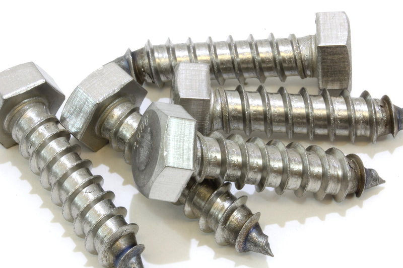 [Australia - AusPower] - 3/8" x 1-1/2" Stainless Hex Head Lag Bolt Screws, (25 Pack), 304 (18-8) Stainless Steel Coach Bolts/Large Screws for Wood with Plain Finish by Bolt Dropper 3/8" x 1-1/2" 