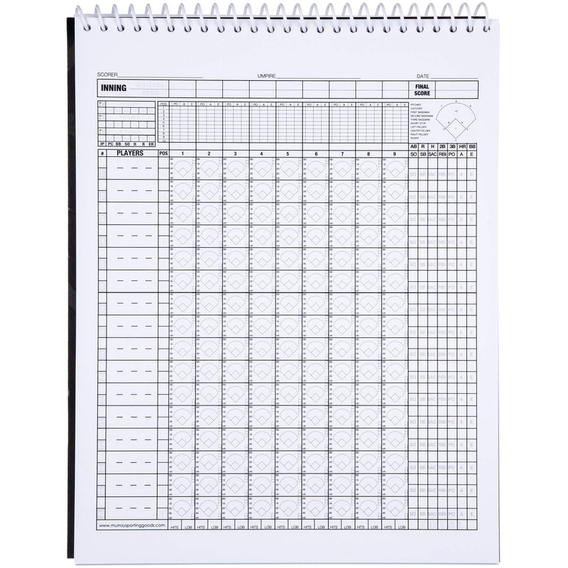 [Australia - AusPower] - Murray Sporting Goods Baseball/Softball Scorebook - 35 Games - 16 Players 
