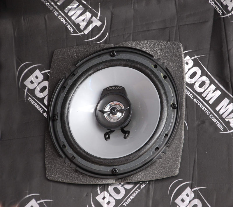 [Australia - AusPower] - Design Engineering 050320 Boom Mat Speaker Baffles, 5.25" Round (Pack of 2), Black 5.25" 