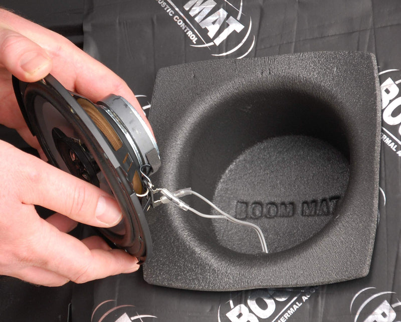 [Australia - AusPower] - Design Engineering 050320 Boom Mat Speaker Baffles, 5.25" Round (Pack of 2), Black 5.25" 
