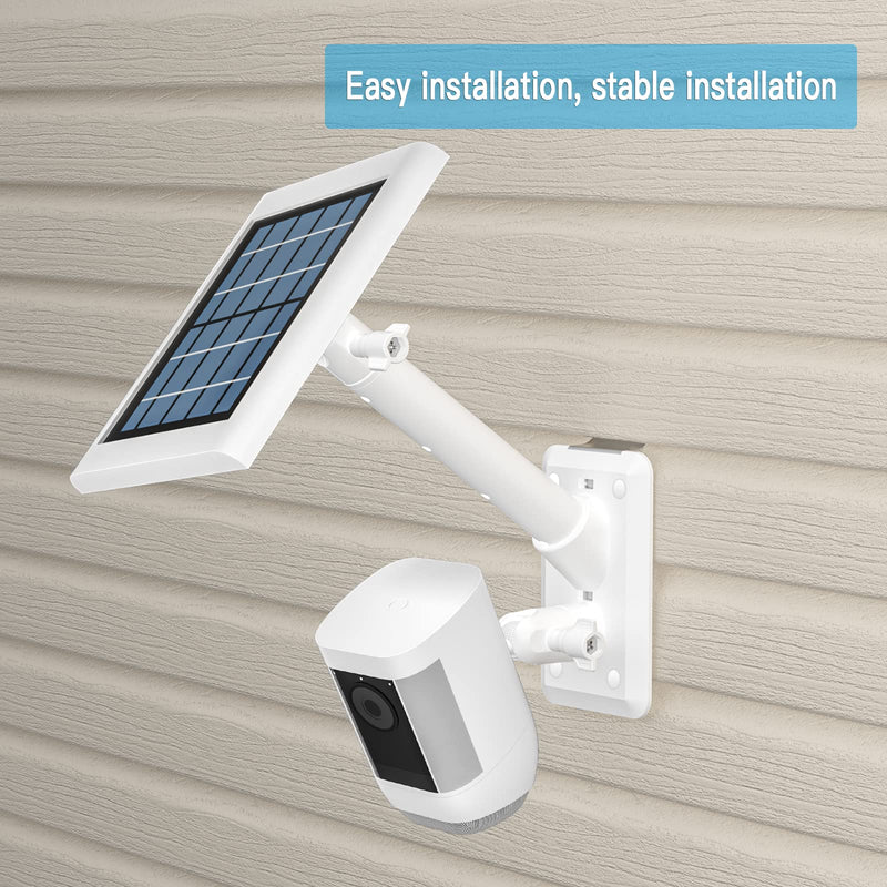 [Australia - AusPower] - HOLACA 2-in-1 Vinyl Siding Clips for Ring Solar Panel, Spotlight Cam Pro/Plus and Stick Up Cam Battery/Wired Hanger Hooks Siding Mount for Ring Super Solar Panel (White) Pro/Plus White 