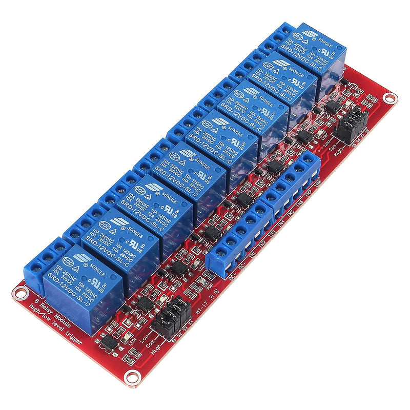 [Australia - AusPower] - AEDIKO DC 12V Relay Module 8 Channel Relay Board with OPTO-Isolated High or Low Level Trigger Compatible with Raspberry Pi Arduino UNO R3 MEGA 1280 DSP ARM PIC AVR STM32 