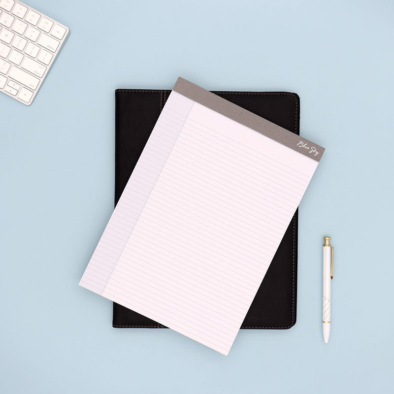 [Australia - AusPower] - Blue Sky Professional Padfolio, 9.5" x 12", Textured Faux Leather Cover, Black, 8.5” x 11" Paper Notepad Included, 14714 8.5” x 11" 