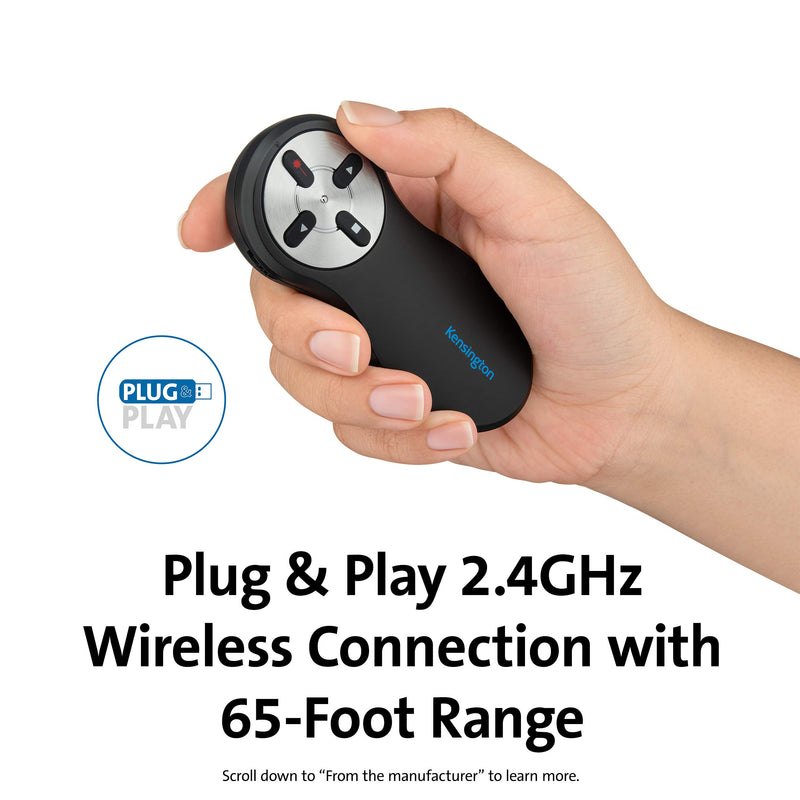 [Australia - AusPower] - Kensington Wireless Presenter with Red Laser Pointer - New Model (K33272WW) Red Pointer - new version 