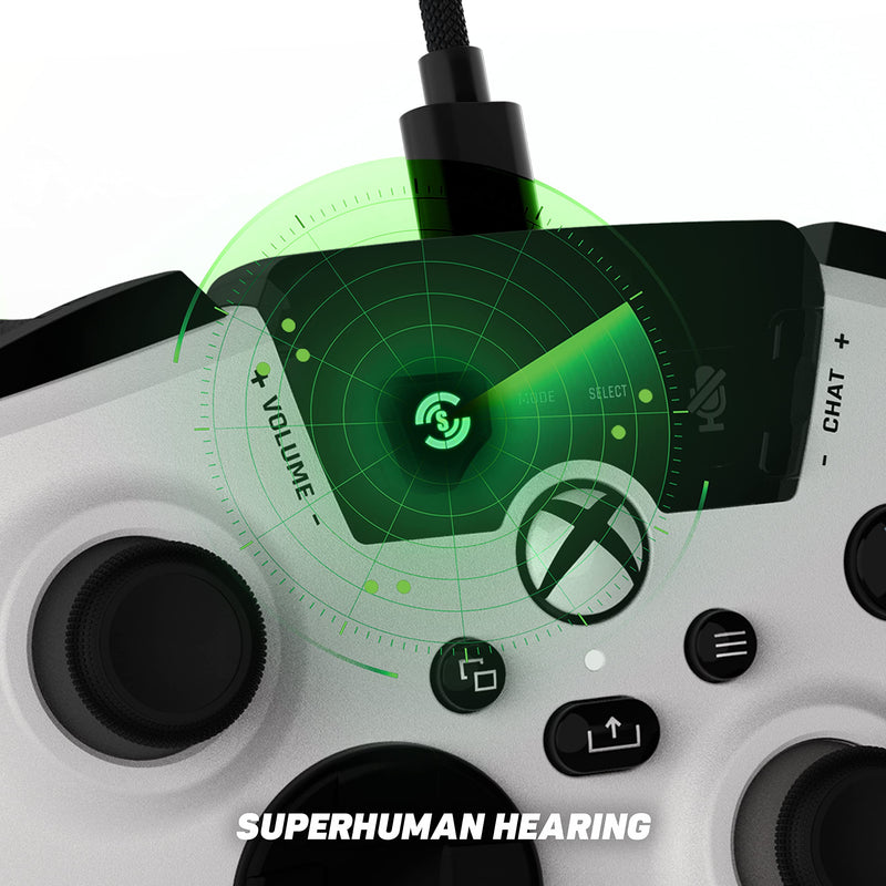 [Australia - AusPower] - Turtle Beach Recon Controller Wired Gaming Controller for Xbox Series X & Xbox Series S, Xbox One & Windows 10 PCs Featuring Remappable Buttons, Audio Enhancements, and Superhuman Hearing - White 