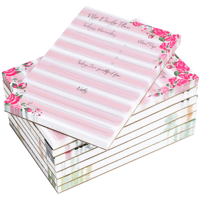 [Australia - AusPower] - Calendar Sticky Notes for Monthly, Weekly, and Daily in Floral Print (8 Pack) 