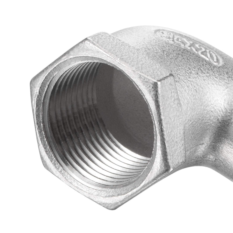 [Australia - AusPower] - uxcell 304 Stainless Steel Hose Barb Fitting Elbow, 20mm Barbed x 3/4" NPT Female Pipe Connector Adapter for Water Fuel Air, Pack of 2 