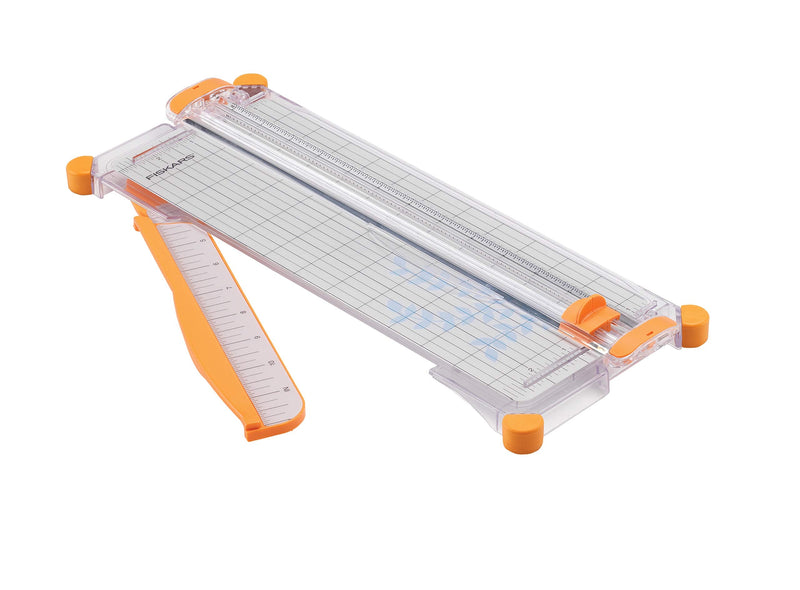 [Australia - AusPower] - Fiskars SureCut Portable Paper Trimmer, 12 Inch Cut , Orange - 154450-1009 