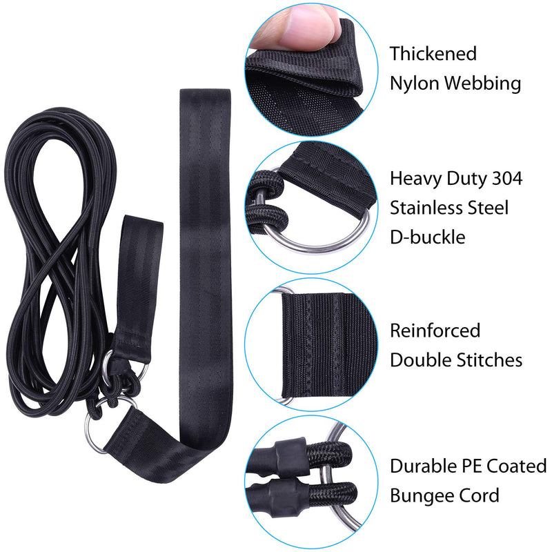 [Australia - AusPower] - Wisdompro Swim Training Belts, Swim Bungee Cords Resistance Bands, Swim Tether Stationary Swimming, Swim Harness Static Swimming Belt - Blue 