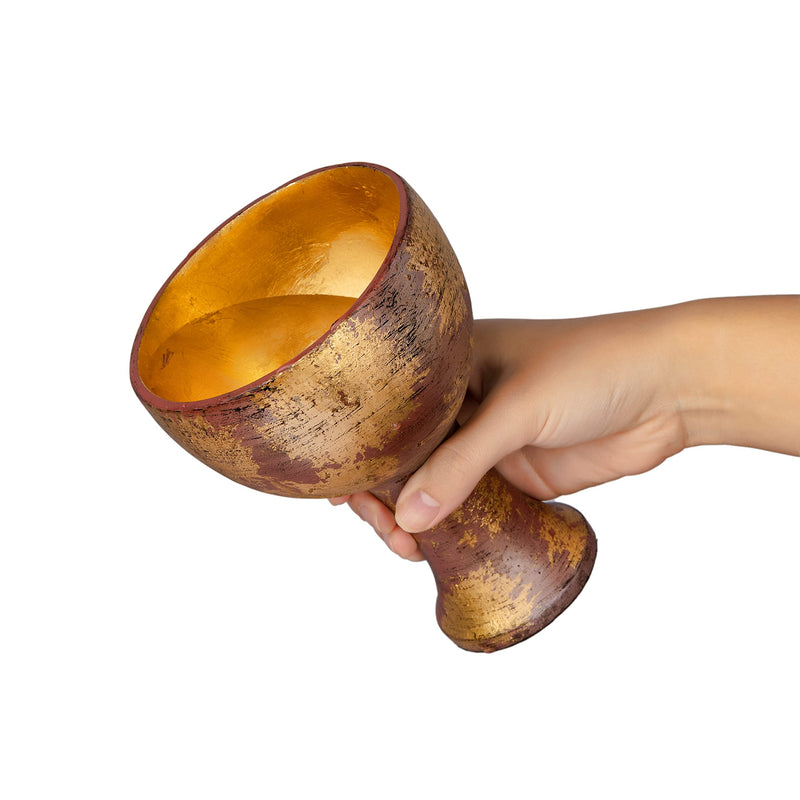 [Australia - AusPower] - Holy Grail Cup, Indiana Jones Holy Grail Cup, Raiders of The Lost Ark Holy Cup Props Gold Cup One Size 