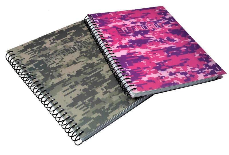 [Australia - AusPower] - RE-FOCUS THE CREATIVE OFFICE, Password Book Keeper, Small, Mini, Green, Camouflage, Alphabetical Tabs, Spiral Bound, Removable Sheets, Journal Organizer, Includes Website, Address, Username, Password Green Camo 