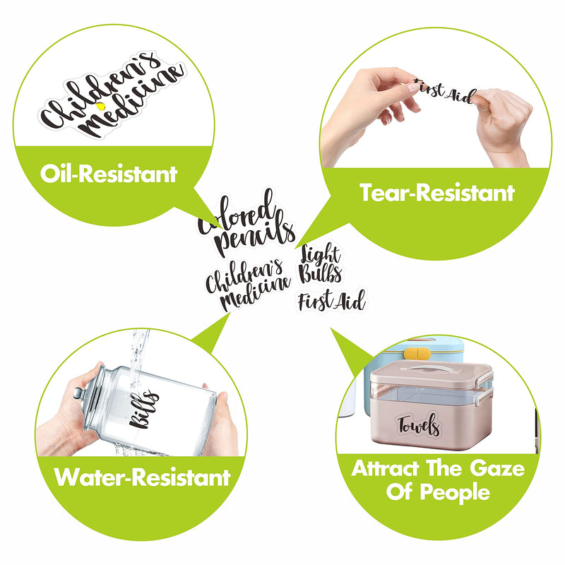 [Australia - AusPower] - Hebayy 318 PCS Laundry Room & Linen Closet Organization Labels?No Stain Removal, Water/Oil Resistant Stickers for Laundry Room, Linen Closet, Home Office, Bathroom and The Beauty Organization. Style 1 