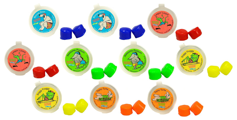 [Australia - AusPower] - Putty Buddies Floating Earplugs 10-Pair Pack - Soft Silicone Ear Plugs for Swimming & Bathing - Invented by Physician - Keep Water Out - Premium Swimming Earplugs - Doctor Recommended 