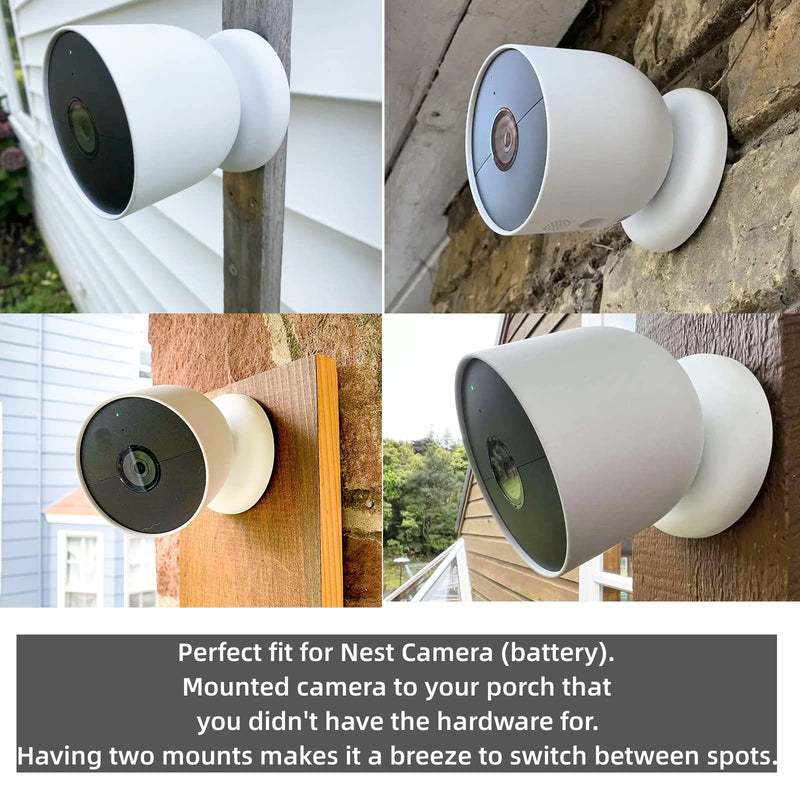 [Australia - AusPower] - TEYOUYI Mount for Nest Cam,Accessory for Nest Cam Outdoor (Battery) Replacement Part for Nest Cam Outdoor (Battery) Locking Collar Black Not Included Nest Cam Outdoor (Battery) 