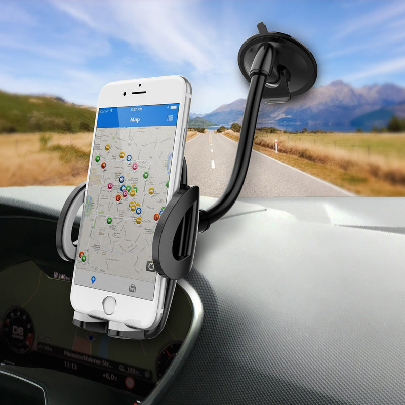 [Australia - AusPower] - WixGear 3-in-1 Universal Car Phone Mount, Phone Holder for Car, Cell Phone Car Mount Air Vent Holder with Dashboard Mount and Windshield Mount for Cell Phones 