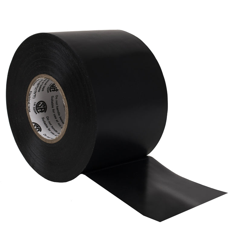 [Australia - AusPower] - Premium Quality Electrical Tape • 2 in Wide • 66 ft Long • Flame Retardant Vinyl • 7 mil Thick • Black 1 