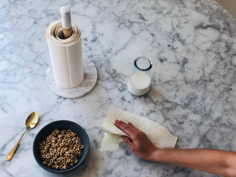 [Australia - AusPower] - If You Care Reusable Paper Towels– 12 CT Sheets – 100% Natural, Compostable Cleaning Cloths for Kitchen, Bathroom, Home Countertop Surfaces – Extra Absorbent, Eco Friendly 