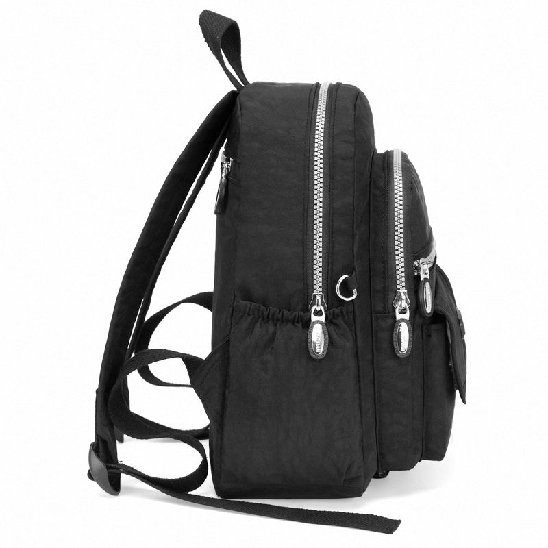 [Australia - AusPower] - AOTIAN Mini Nylon Women Backpacks Casual Lightweight Small Daypack for Girls Mini Black 