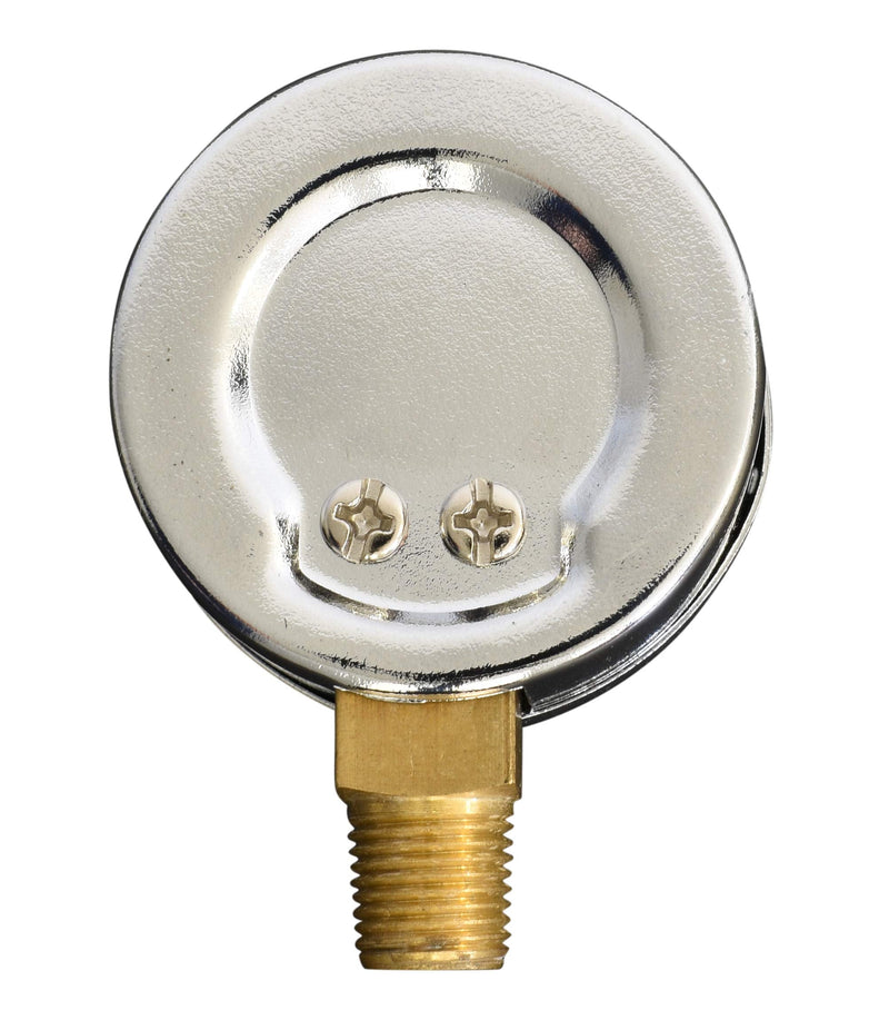 [Australia - AusPower] - CARBO Instruments 2" Pressure Gauge, Chrome Plated Steel Case, Dry, 0-1500 psi/kPa, Lower Mount 1/4" NPT 