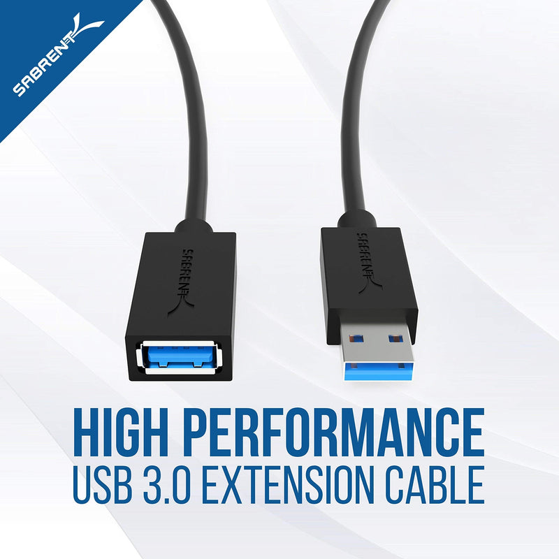 [Australia - AusPower] - Sabrent 60W 10-Port USB 3.0 Hub + 22AWG 3 Feet USB 3.0 Extension Cable 