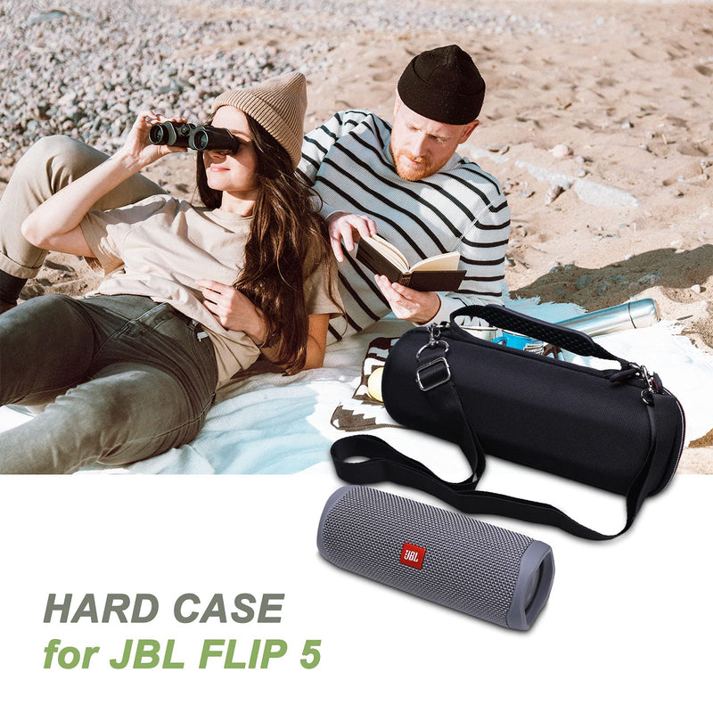 [Australia - AusPower] - XANAD Hard Case for All Type of JBL Flip Speaker,fit JBL Flip 6/5/4/3/essential Waterproof Portable Bluetooth Speaker with Shoulder Strap(Gray) Grey 