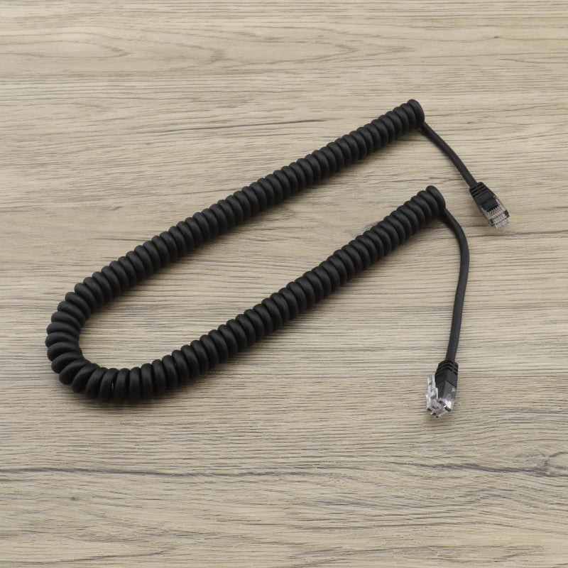[Australia - AusPower] - The Lord of the Tools RJ12 6P6C Male to Male Telephone Cord Straight Wired Cable Retractable Spring Cable Accessories for Telephone Lines Fax Lines Printer Lines 