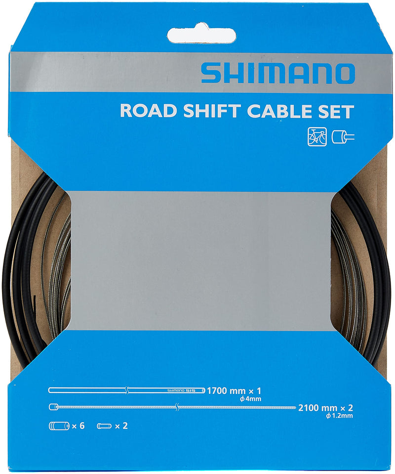 [Australia - AusPower] - Shimano Road gear cable set, steel Black 