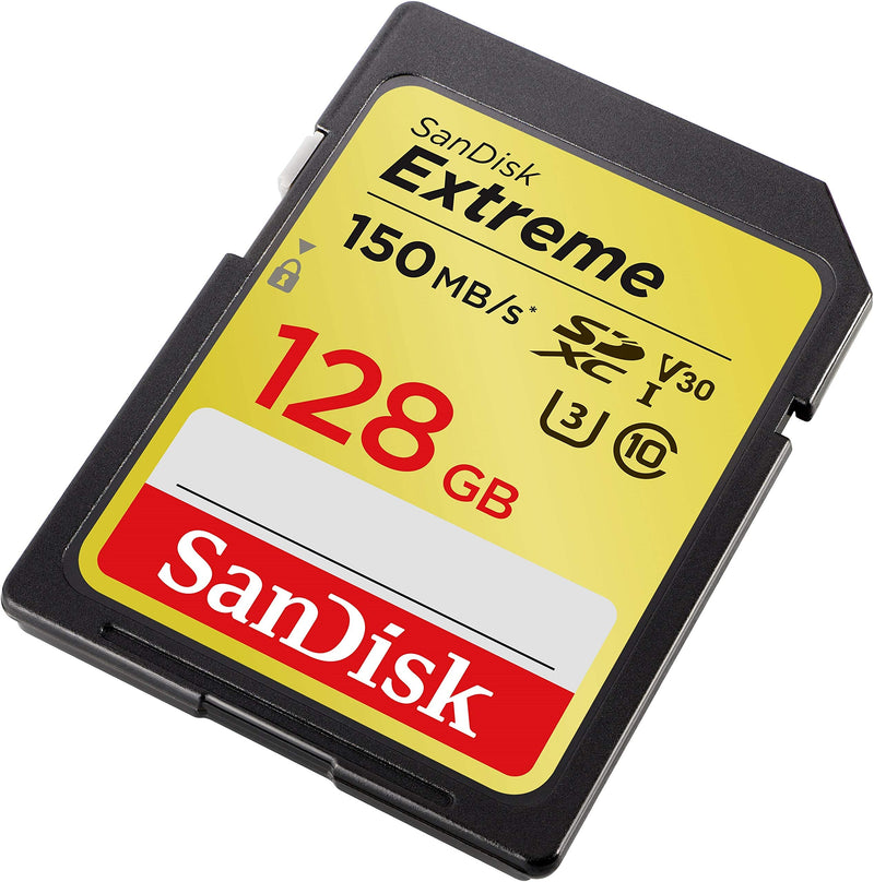 [Australia - AusPower] - SanDisk 128GB Extreme SDXC UHS-I Memory Card - 150MB/s, C10, U3, V30, 4K UHD, SD Card - SDSDXV5-128G-GNCIN 