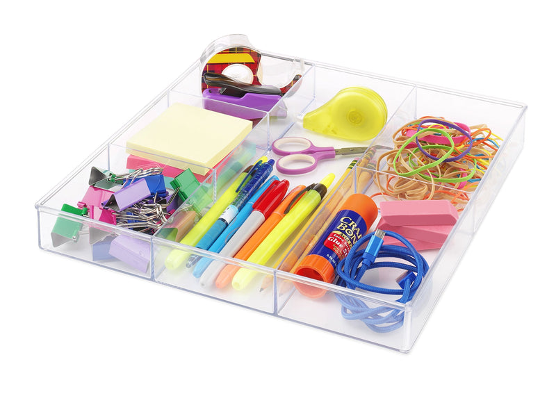 [Australia - AusPower] - Whitmor 6-Section Clear Drawer Organizer 
