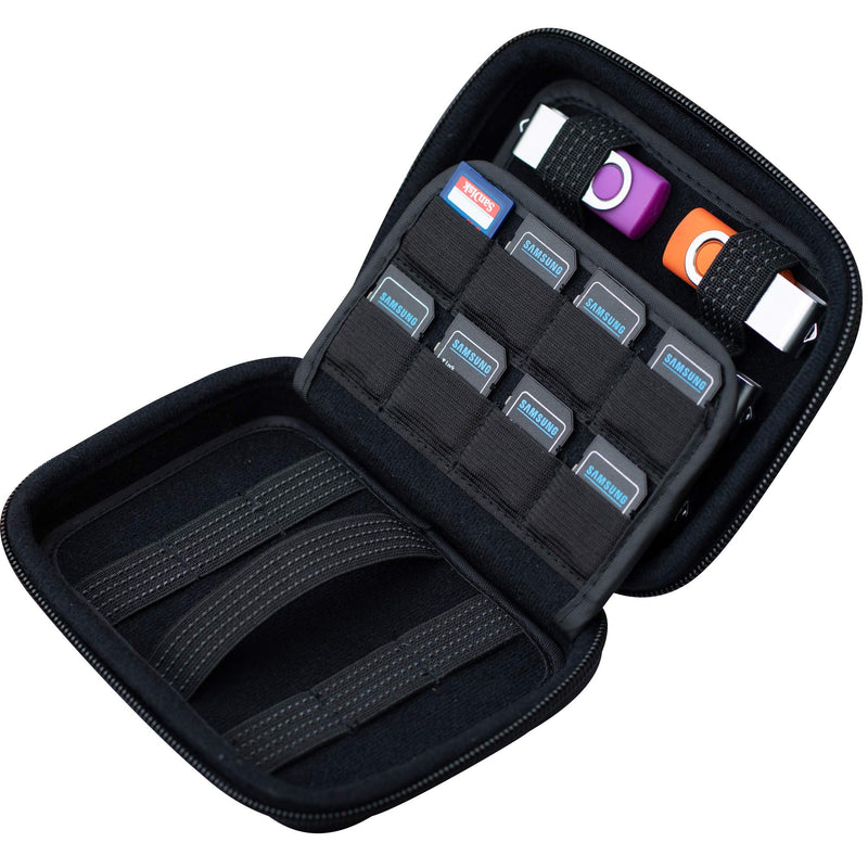[Australia - AusPower] - ButterFox USB Thumb Flash Pen Drive Storage Holder/Memory Card SD SDXC SDHC Card Holder Case/External Hard Drive Case/Universal Electronic Accessories Organizer (12USB+16SD) 