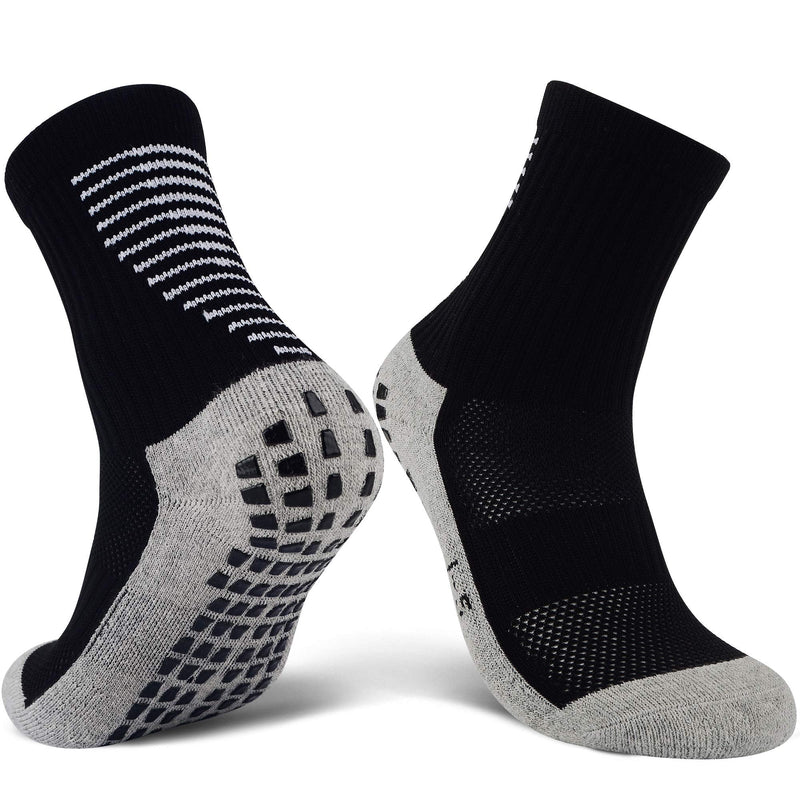 [Australia - AusPower] - JHM Kids Slipper Hospital Grip Athletic Sport Sockcs For Kids Youth Baby Boys Girls 4 Pairs Color#1 4-7 Years 