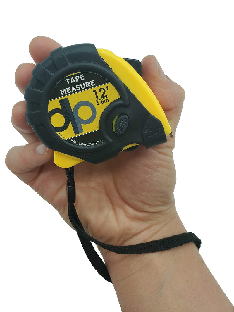 [Australia - AusPower] - Daily Living Products Small Tape Measure 3-Pack - Measurement Tape with Standard Inches and Metric - Tape Measure Retractable - Measuring Tape Retractable with Pause Buttons - Easy Read Tape Measures 