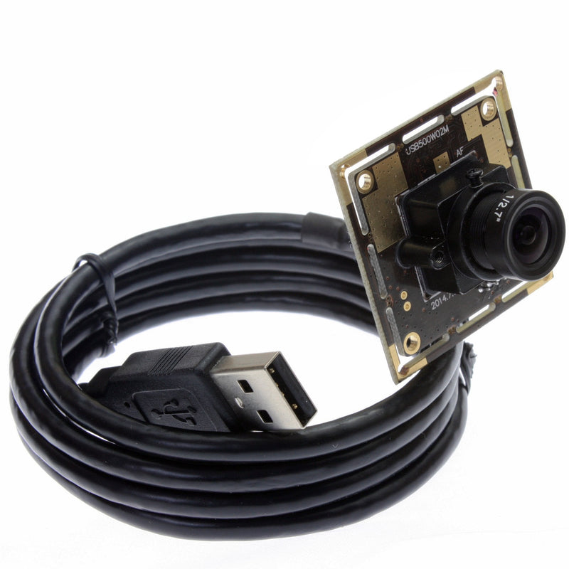 [Australia - AusPower] - ELP 5mp USB Camera for Computer 3.6mm Lens MJPEG 5megapixel Industrial Machine Vision HD USB Camera Module for Windows Linux Android System,Mini UVC USB2.0 Webcam Board for Laptop, PC, Jetson Nano 