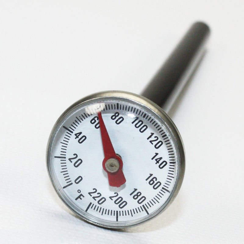 [Australia - AusPower] - Supco ST02 Stainless Steel Pocket Dial Thermometer, 5" Stem, 1" Dial, 0 to 220 Degrees F 1 inches Diameter 