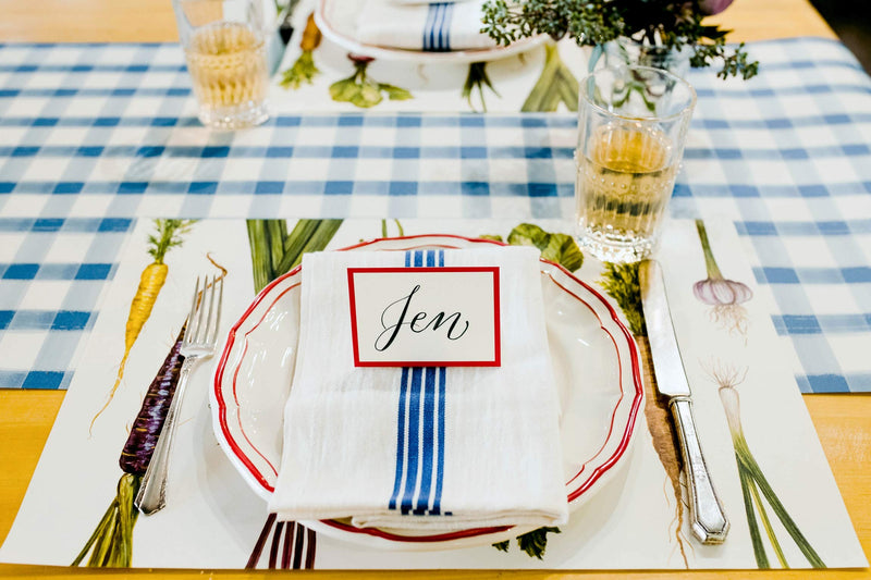 [Australia - AusPower] - Hester & Cook Paper Placemat, Pad of 24 - Natural Farmer's Market Multicolor 